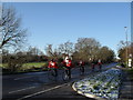 Cycling Santas on the A259