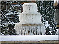 TL1489 : Ice fountain, Folksworth by Michael Trolove