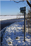 TL0476 : Public bridleway signs by Old Tollbar House by Stephen McKay