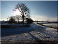 Wadshelf, snowy lane