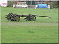 Big lawn mower at Donaghcloney Cricket Pavilion