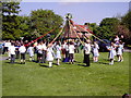 Maypole Dancing on Village Green