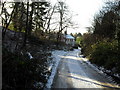 Approaching the cottage at the western end of Chantry Wood Path