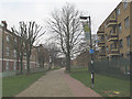 Cherry Orchard estate: cycle route