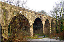 SP3065 : Milverton railway viaduct by Andy F