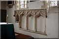 St Mary, Charlton on Otmoor, Oxon - Piscina & sedilia