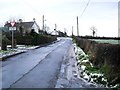 Approaching the main Glenavy Road at Ballynadolly