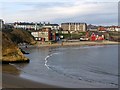 NZ3671 : View north across Cullercoats Bay by Andrew Curtis