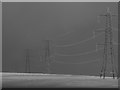 SD9718 : Ice Bound Pylons by Peter Thwaite