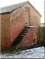 Steps to barn loft, Staverton Hall Farm