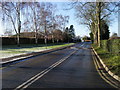 Entrance road to Sparsholt College