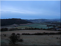TQ2813 : View West from Wolstonbury Hill by Simon Carey