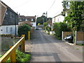 Looking W along Durlock Road