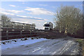 Service road to sewage farm beside the A17