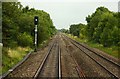 The railway line to Gloucester near Brookthorpe