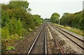 The railway line to Gloucester near Quedgeley