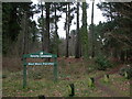 West Moors, forestry sign