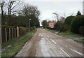 Ice on the road Ranby village