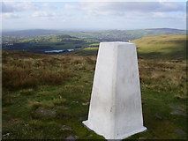 SK0596 : Cock hill trig point by steven ruffles