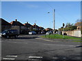 Looking from Ricardo Road across Meadow Way towards Straight Road