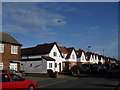 Jumbo jet flying above Old Windsor