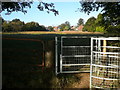 Footpath and kissing gate east of Mowsley Church