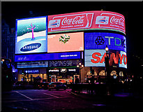 TQ2980 : Piccadilly Circus by Martin Addison