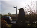 Trig point at start of bridleway