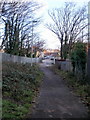 Path from underpass to Aragon Street, Crindau