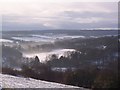 Freezing fog moves through the Capstone Valley