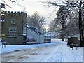 Entrance gatehouse to Lainshaw estate