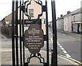 The Council House Clock Tower inscription, north side, Old Cwmbran