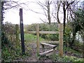 Footpath and stile, West Gomeldon