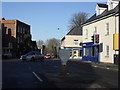 At the traffic lights in the centre of Highworth