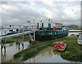 Houseboat at Shoreham Beach, West Sussex