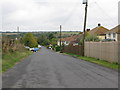 Looking west along Downs Road to East Studdal