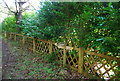 Footpath signpost near Hazery