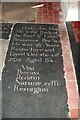 The Church of the Transfiguration, Pyecombe, Sussex - Ledger slab