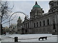 J3374 : Fresh snow at the City Hall, Belfast by Dean Molyneaux