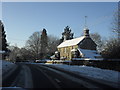 A361 through snowy Fulbrook