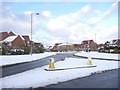 Roundabout at the entrance to Trent Bridge Way