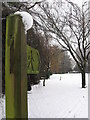 Tredegar park in the snow