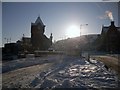 Snow Clearing at the Cornmill,Galashiels