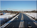 Looking north over the A61