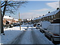 A snowy Hordle Road