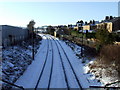 Railway line at Springkell Avenue