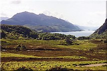 NG8678 : Tollie Farm, Tollie Bay and Loch Maree by M J Richardson