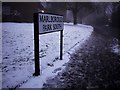 Street sign, Marlborough Park South