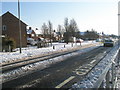 Mid section of a snowy Middle Park Way