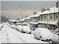 TQ3106 : Dudley Road in thick snow by Peter Whitcomb